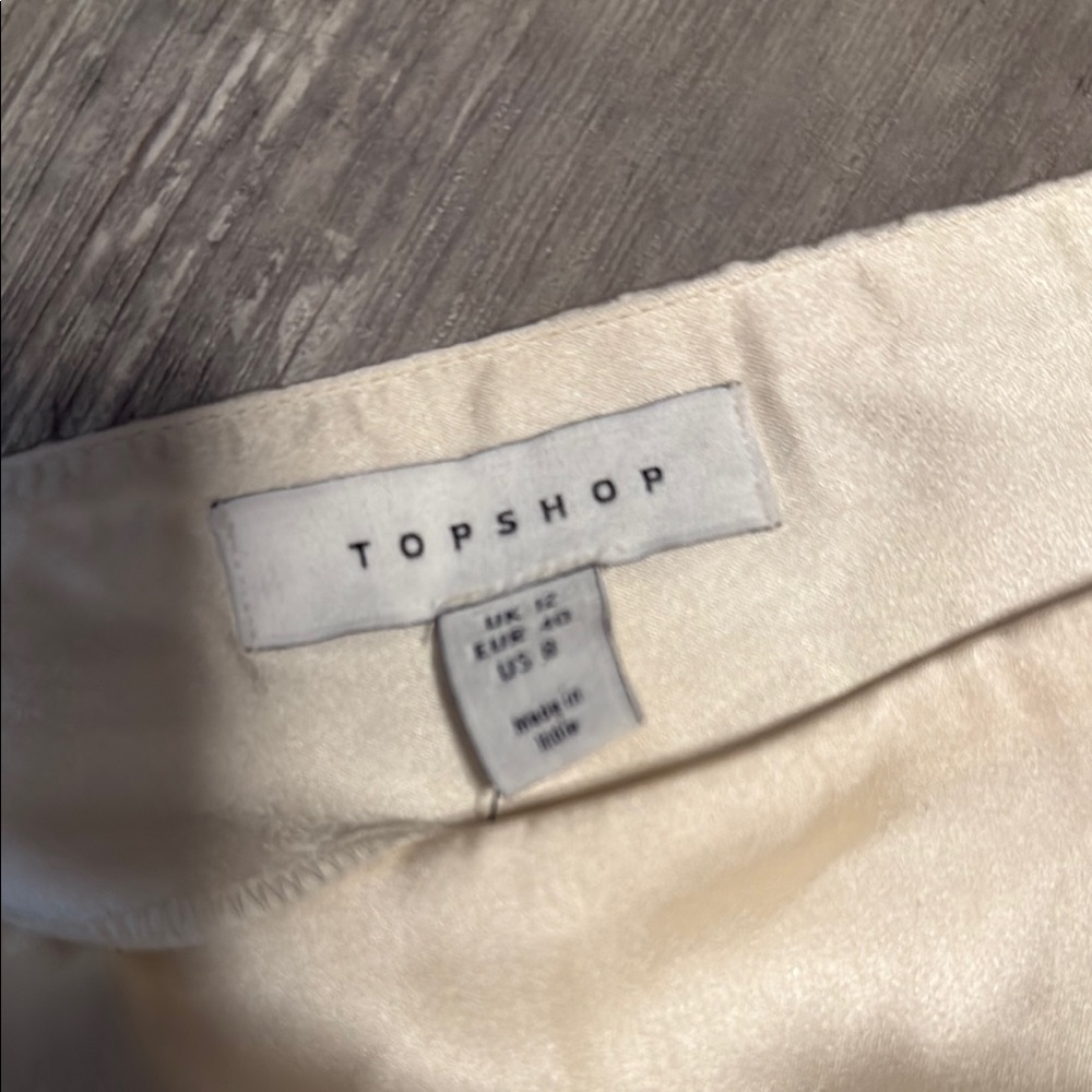 Elegant Cream Patchwork Skirt from Topshop Asos - Picture 3 of 4